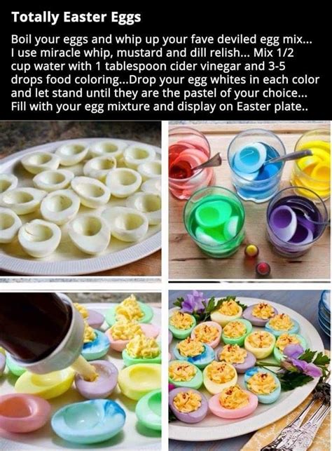 Totally Easter Eggs With Images Colored Deviled Eggs Recipe Easter