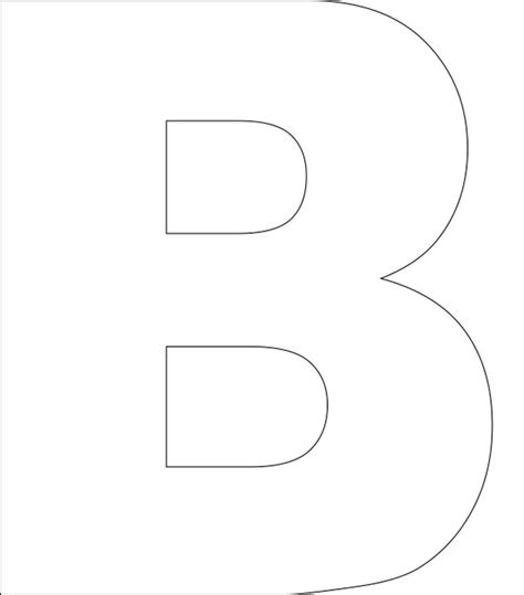 6 Best Images Of Letter B Template Printable Printable Letter B
