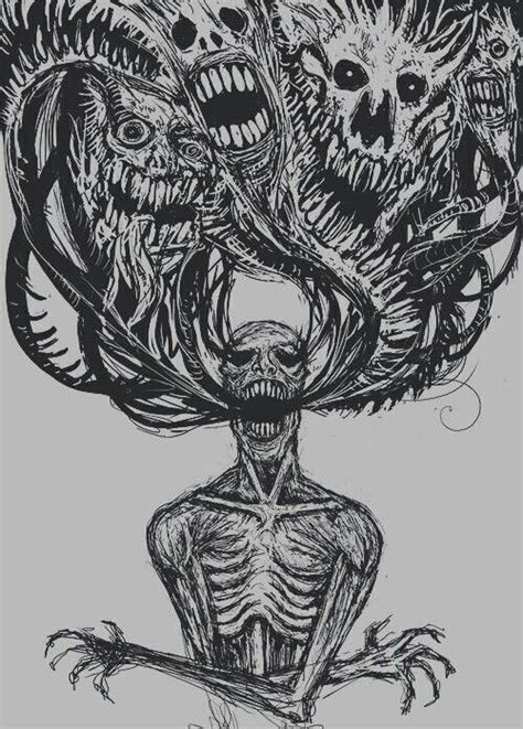 Beautiful Demons Creepy Drawings Art Dark Drawings
