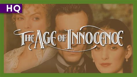 The Age Of Innocence 1993 Trailer Youtube