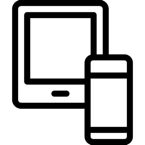 Tablet Phone Icon Line Iconset Iconsmind