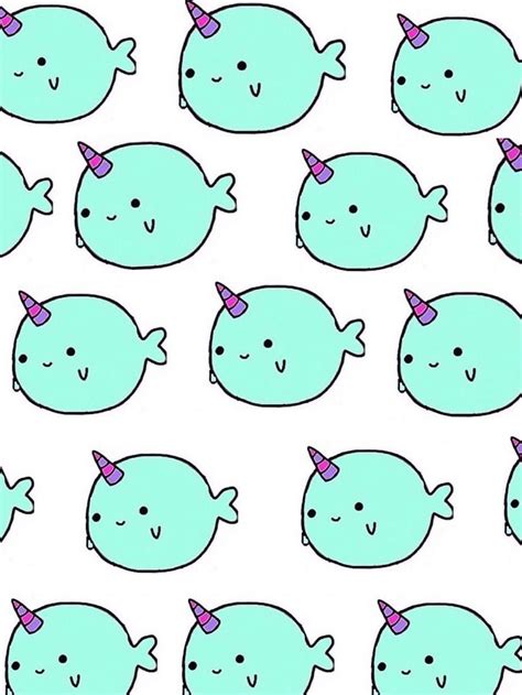 Narwhal Wallpaper Adorable Cute Wallpapers Narwhal Drawing Cute