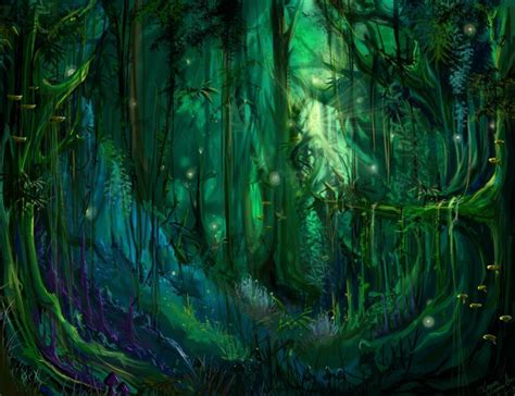 1100x846px Enchanted Forest Background Wallpapersafari