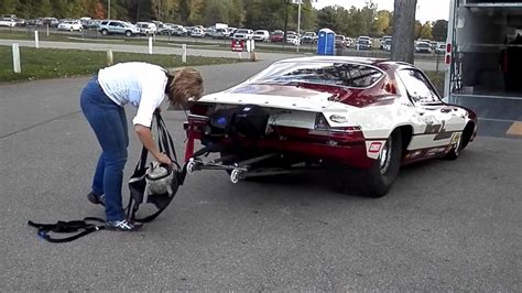 How To Pack A Parachute On A Race Car Milan Dragway Youtube