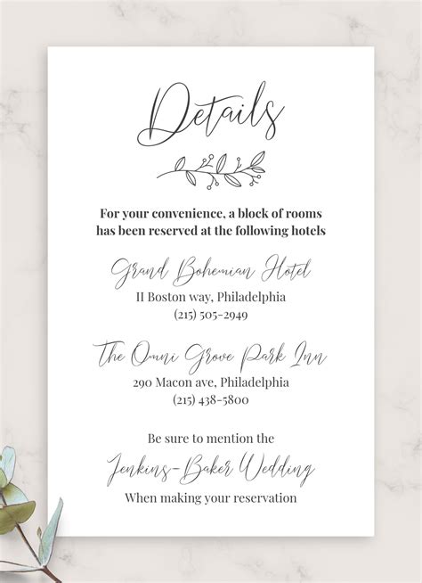 Download Printable Classic Elegant Wedding Invitation Suite Pdf