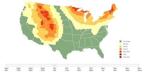 This Map Will Show You When To See Peak Fall Foliage Across The Us