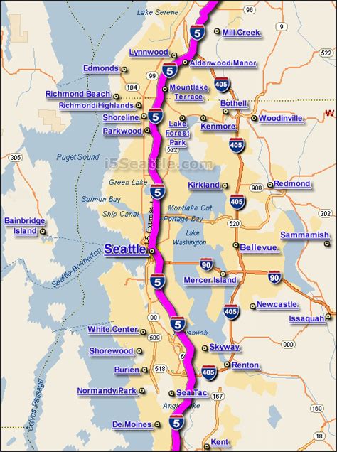 Washington Map I5