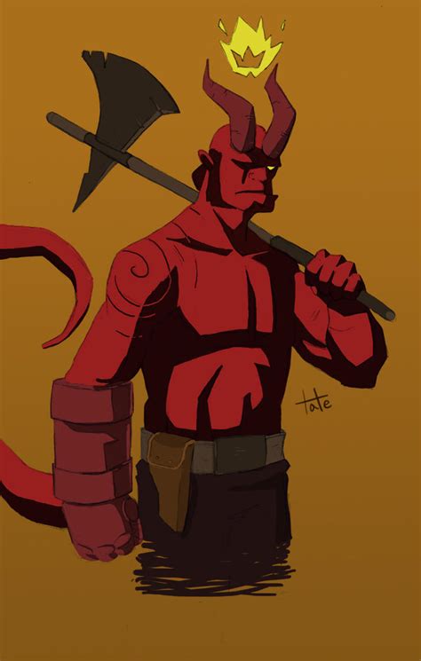 Hellboy Sketch 2 By Tatedoodles On Deviantart