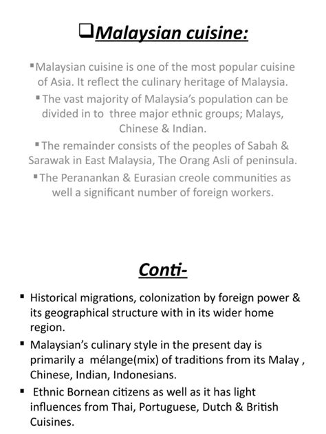 Malaysian Cuisine Pdf Asian Cuisine Regional And Ethnic Food