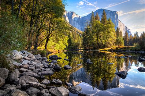 Fonds Decran Usa Montagnes Lac Pierres Parc Automne Californie