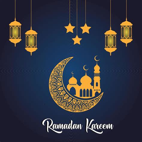 Islamic Greeting Cards For Muslim Holidays Ramadan Kareem Background