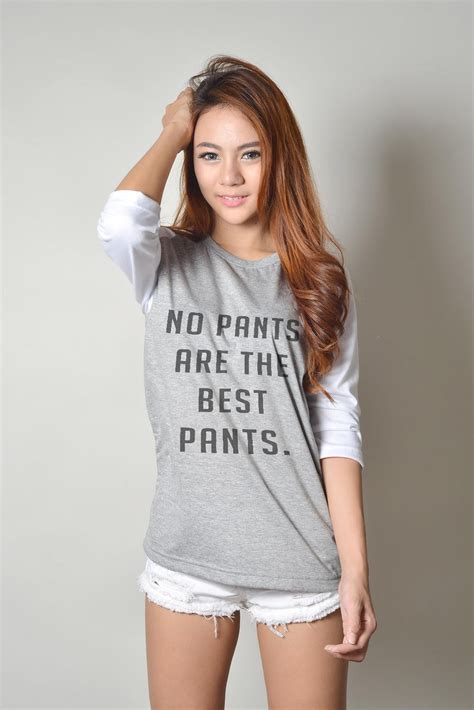 No Pants Are The Best Pants Baseball Tee From Luvmeluvmyshirts