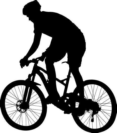 White And Black Poster Of Silhouette Man Riding A Bike Art Wall Murals My Xxx Hot Girl