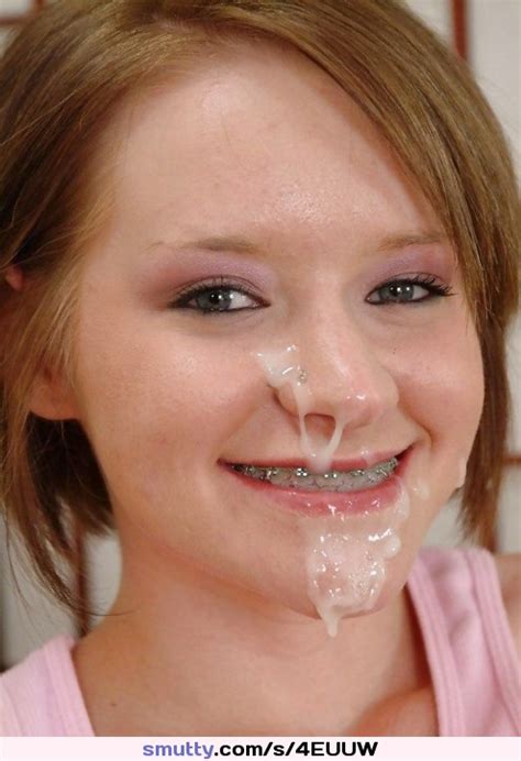 Sexy Cum Covered Braces And Smile Smutty Com