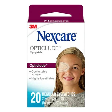 Nexcare By 3m Opticlude Orthoptic Eye Patch Regular 20 Pack