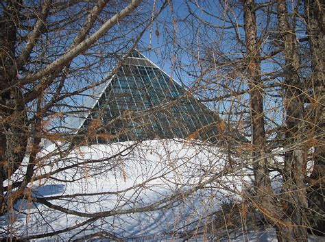 Muttart Conservatory Of Edmonton 07 Graphy Snow Pyramids White