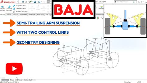Semi Trailing Arm Suspension Geometry Solidworks Sae Baja Atv