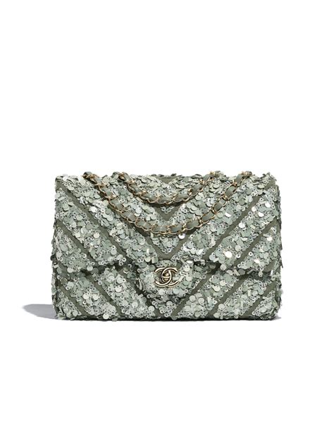 Chanel Sequin Flap Bag Spring-Summer 2018 Pre-Collection - sequin, canvas & gold-tone metal ...