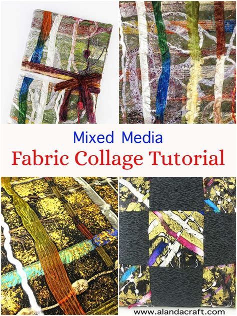 Fabric Collage Tutorial Using Wool And Foil Sewing Projects For Kids