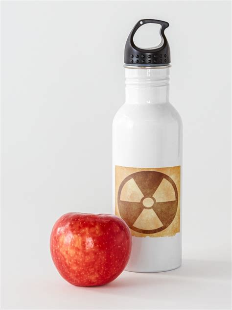 A Cool Radioactivity Warning Sign Ionizing Radiation Water Bottle