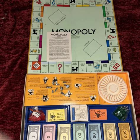 Vintage 1974 Monopoly Board Game Deluxe Anniversary Edition Parker