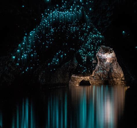 Glow Worm Cave New Zealand Waitomo Glowworm Caves New Zealand