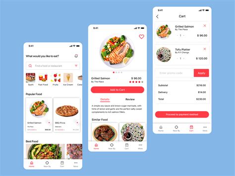 Food Delivery App Template Figma On Behance