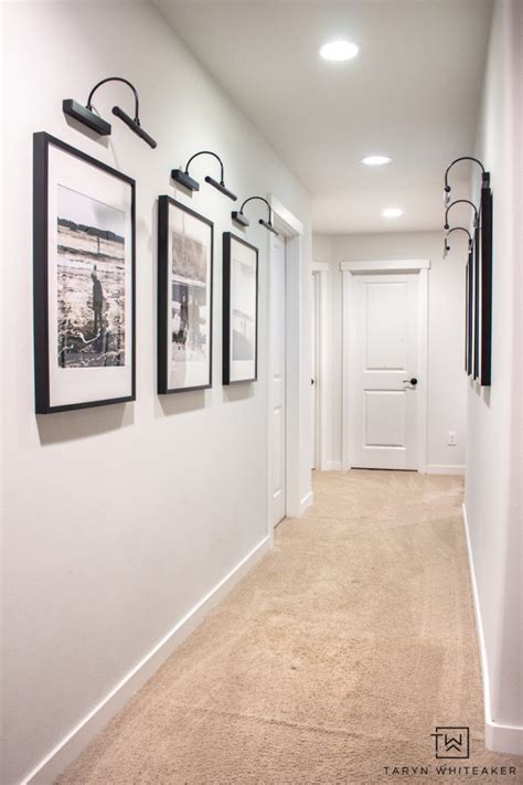 Black And White Hallway Gallery Wall Taryn Whiteaker Designs