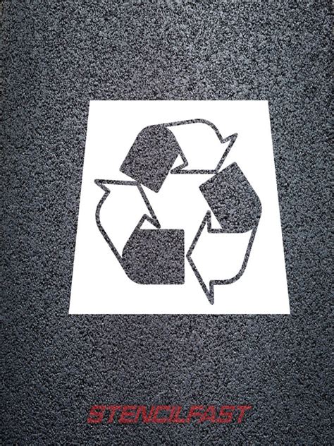 16 recycle symbol stencil stencil fast