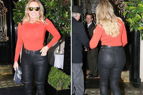 Carol Vorderman Shows Off Her Peachy Bum In Pair Of Very Tight Leather