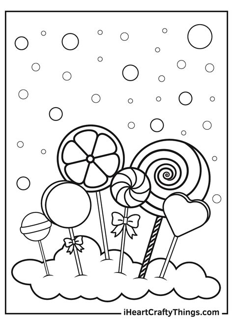 35 Candy Coloring Pages To Print Pics