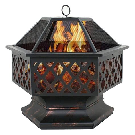 New Hex Shape Outdoor Fire Pit Dy0453 Uncle Wieners Wholesale