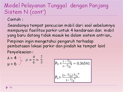 Contoh Soal Model Antrian Data Dikdasmen