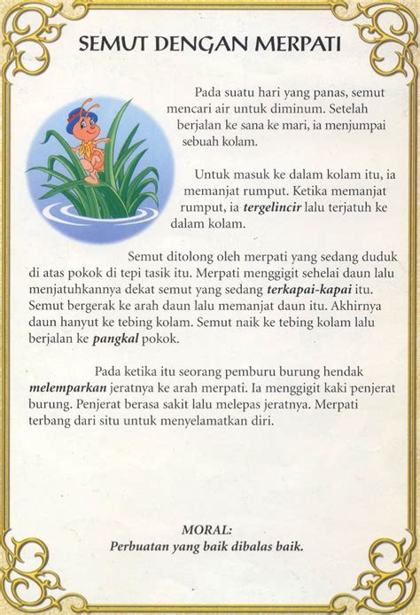 Cerita Pendek Bahasa Melayu Tahun 3