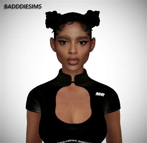 Badddiesims Chun Li Hair Sims Hair Sims 4 Black Hair Sims 4 Cc Eyes