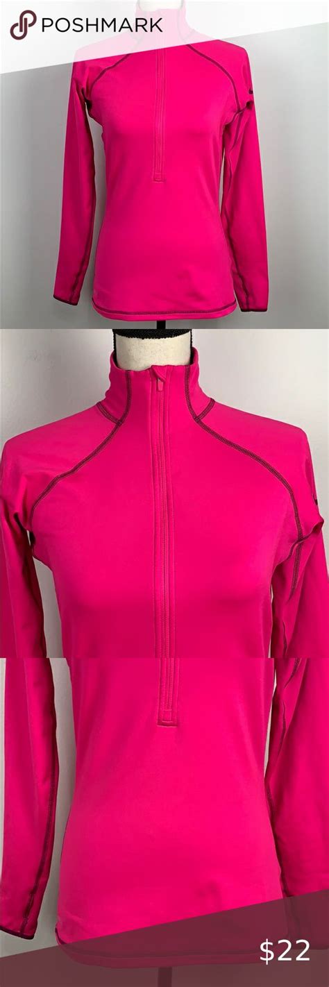 Nike Pro Pink Running Top Zip Size M Running Tops Clothes Design