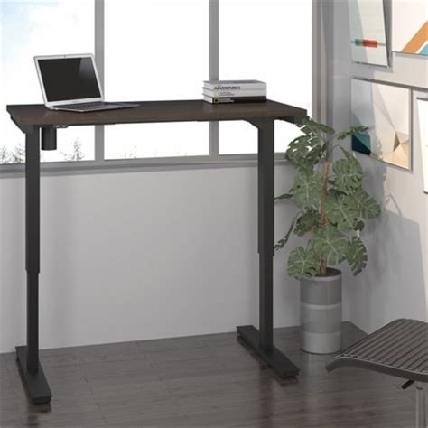 Bestar 48 Electric Adjustable Standing Desk In Dark Chocolate 1 Food
