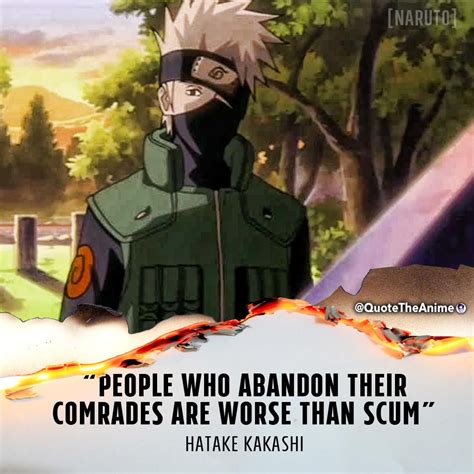 Kakashi Scum Quote Naruto Quotes Respect Naruto Ships Tumblr