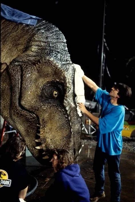 Shooting The T Rex Scene In Jurassic Park 1993 Rmoviesinthemaking