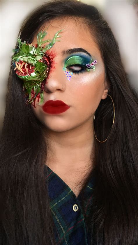 Eating Flower Wild Flower Makeup Look Poison Ivy Halloween Special Fx