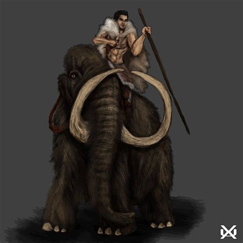 Prehistoric Kaidan Riding Mammoth Mammoth Prehistoric Riding