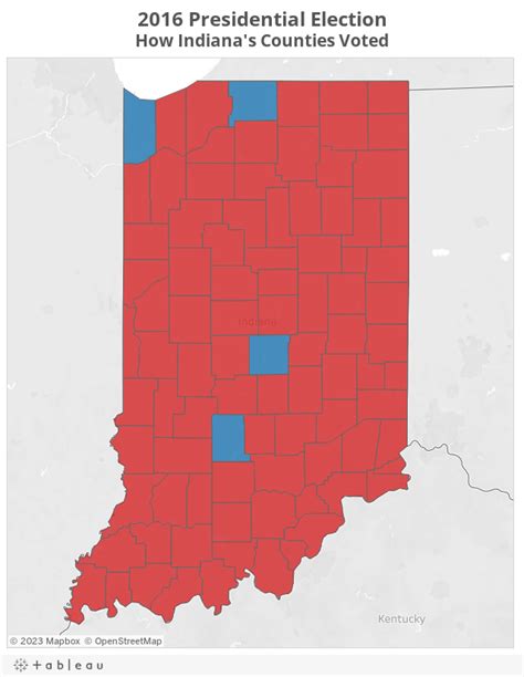 Map See How Indianas Counties Voted