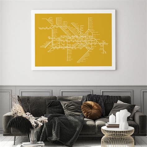 London Underground Map Poster Digital Print Printable Art Etsy Uk