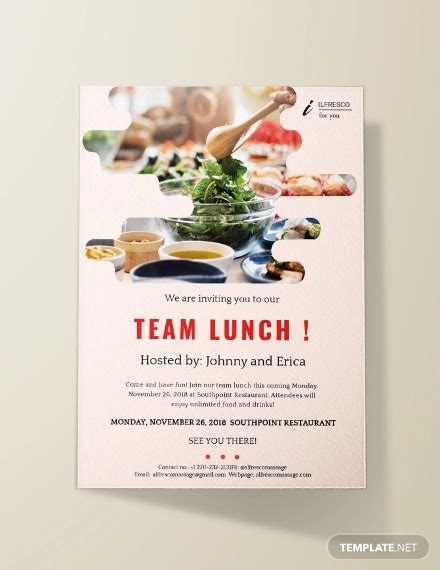 Team Lunch Invitation Examples Format Pdf 19 Examples