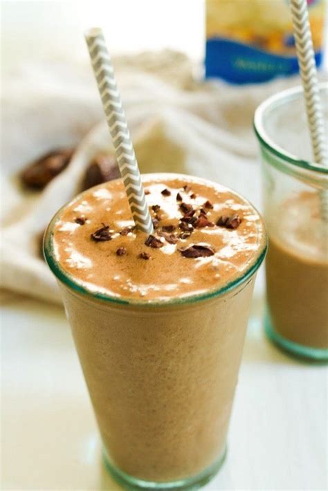 Mocha Smoothie Made With Cold Brew Coffee Almond Milk Dates And