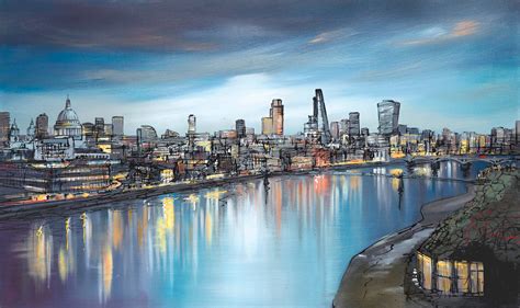 A Signed Limited Edition Boxed Canvas By Contemporary Cityscape Artist