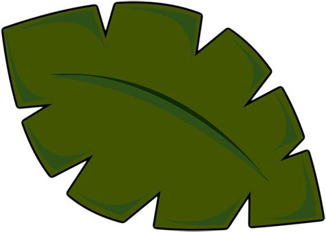 Clipart Of Jungle Leaf And Scenic Clip Art Palm Tree Leaves Png