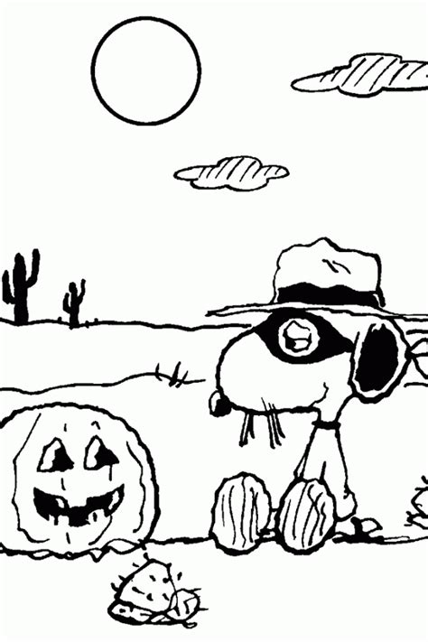 Charlie Brown Halloween Coloring Pages Coloring Home