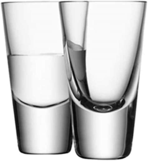Lsa Bar Vodka Glass 100ml Clear Set Of 4 Mouthblown And Handmade