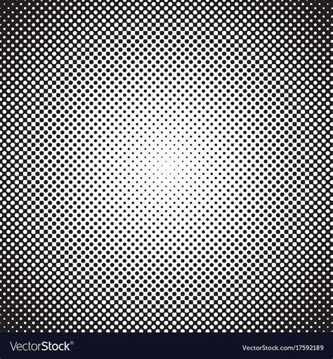 Halftone Background Radial Gradient Of Dots Vector Image